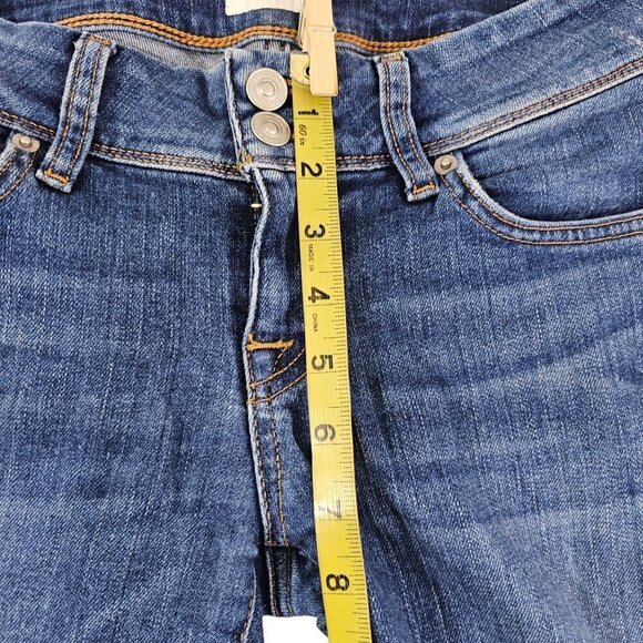 Hudson Ginny Straight with Cuff Distress Crop Low Rise Women’s Jeans - Size 25 - Picture 8 of 16